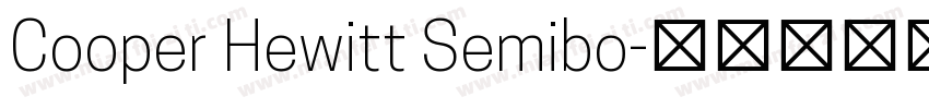 Cooper Hewitt Semibo字体转换